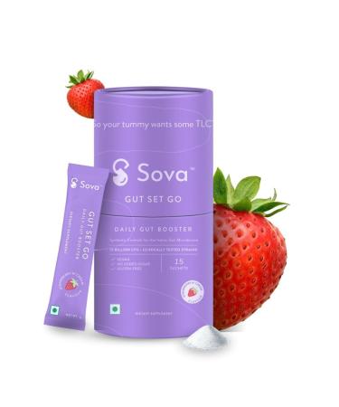 SS Gut Health Probiotics for Gut Microbiome Balance Better Immunity Digestion & Nutrition Absorption | No Added Sugar | 15 Vegan Sachets For Men and Women