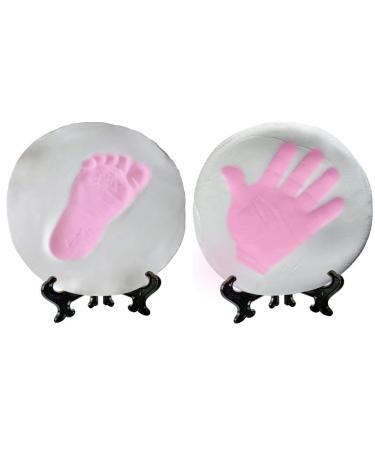 Baby Handprint and Footprint Ornament Keepsake Kit | Deluxe Clay Casting Kit for Newborns | Includes 2 Easels, 4 Ribbons, and 3 Paint Tubes | Baby Boy Girl Gift - Buy Online on GoSupps.com