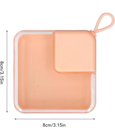 Powder Puff Holder 5 Pieces Cosmetic Puff Holder Transparent Rectangular Portable Makeup Puff Holder with Hanging Ring - Buy Online on GoSupps.com