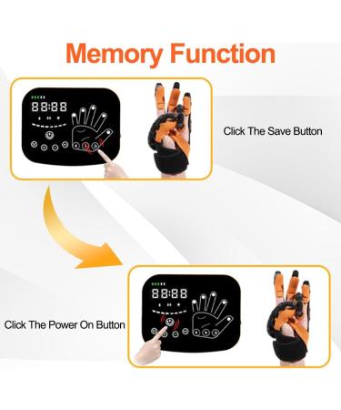 Buy Matybobe Rehabilitation Robot Gloves - Hand Dysfunction Training Device with USB Chargeable LED Display for Stroke Recovery 8 Intensity Levels 3 Modes - Left/Right Hand Options - Buy Online on GoSupps.com