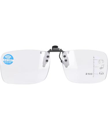 Senior Clip-On Glasses | Multifocus Reading Glasses for Clear Vision & Eye Protection - Ideal for Daily Use (2#+250) - Buy Online on GoSupps.com