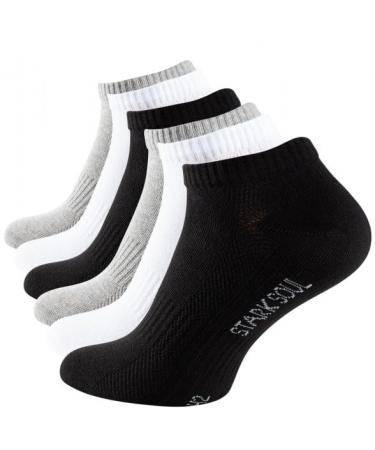 Sneakers socks ankle socks for women and men 6 pairs non-slip breathable sports socks gym running workout socks 6-8 black / gray / white