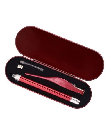 2 pieces of lighted earwax removal tool ear cleaner portable earwax cleaner kit gift set of earwax removal tool for children and family (Red)