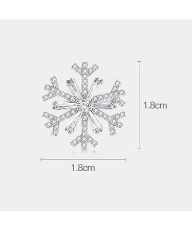 WIPPWER Pin Jewelry Gifts for Women Crystal Jewelry Winter Snowflake Brooch Pin Elegant Crystal Brooch Pins for Women Brooches & Pins - Buy Online on GoSupps.com