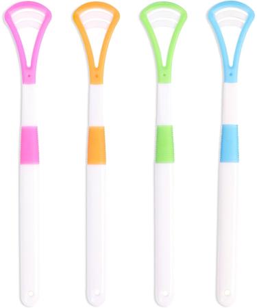Buy 2-in-1 BPA-Free Tongue Scrapers - 4 Pack for Fresh Breath & Health | International Shipping - Buy Online on GoSupps.com