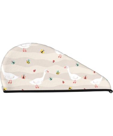 Funny Goose1 Microfiber Hair Towel | Super Absorbent Coral Velvet Wrap for Long Curly & Thick Hair - Quick Dry for Women - Buy Online on GoSupps.com