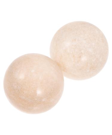 Beaupretty 2st Jade-fitness handball wellness gifts healthy gifts crystal handballs handballs massage practical balls massage hand relaxing balls portable