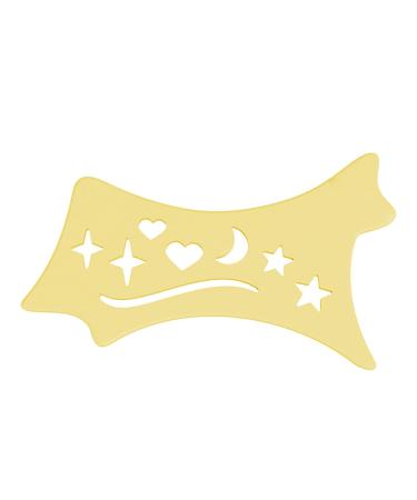 Eyeshadow and Eyeliners Stencils Pad Flexible Eyeliners Stencils | Contour Eye Liners Guide Reusable Cleaning Cloths for Women Yellow