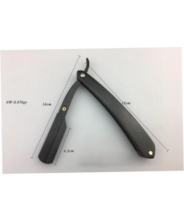 Minkissy Men's Folding Razor with Wooden Handle - Premium Metal Eyebrow Knife & Grooming Tool for Men - Buy Online on GoSupps.com