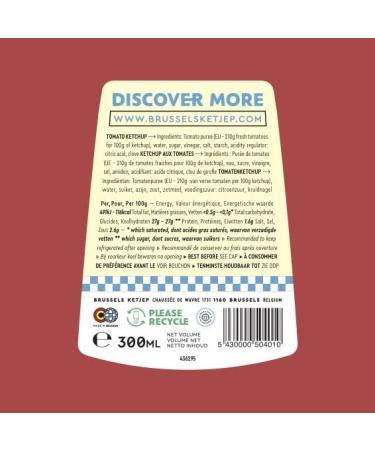 Brussels Ketjep - Ketjep Sauce (Ketchup) - 300 ml - Buy Online on GoSupps.com