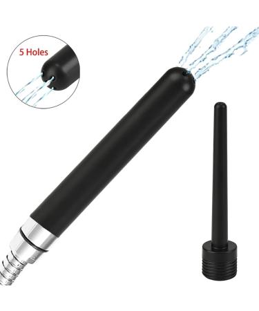 Axcroo 2-Piece Analdusche Set | Vaginal & Anal Rinse Nozzle for Intimate Shower & Cleaning - Enema Syringe for Men & Women - Buy Online on GoSupps.com