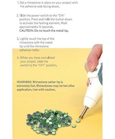 HOTEE Cordless Hotfix Rhinestones Applicator Tool Set with Hotfix Crystals - #SET2 - Buy Online on GoSupps.com
