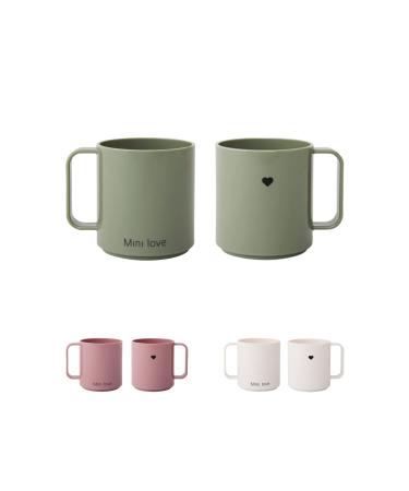 Design letter mini tritan drinking glass for baby and children Grun | bpa/ea/bps-free |Multi/drinking clerk with handle |Drop safe |Accessories are available separately |175 ml |Dishwasher -safe
