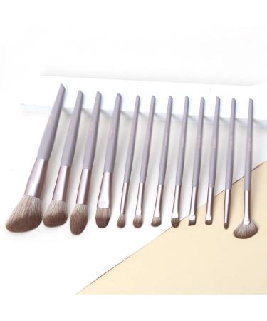 12-Piece Beauty Tools Foundation & Eye Shadow Brush Set - Slant Cut Makeup Brushes for Flawless Application | International Shipping Available - Buy Online on GoSupps.com