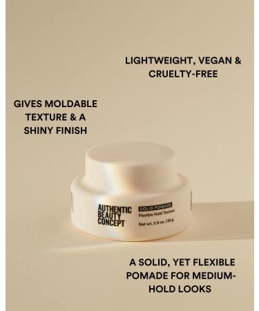 Authentic Beauty Concept Solid Pomade - Adds Shine & Flexible Hold - Vegan & Silicone-free - 2.9 fl. oz - Buy Online on GoSupps.com