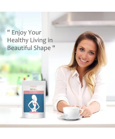 Happy Detox Tea - Slimming Herbal Tea | 14-Day Fat Burner Program with 14 Tea Bags - Buy Online on GoSupps.com