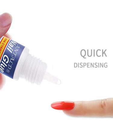5Pcs/Set Nail Glue Fast-dry Adhesive Acrylic French Art False Tips 3D Decoration Glue Nail Rhinestone Makeup Cosmetic Tools - Buy Online on GoSupps.com