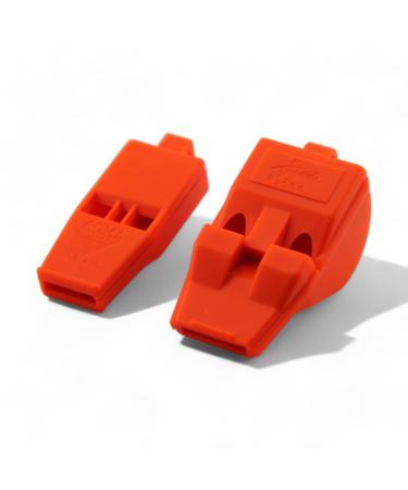 Acme Tornado Slimline No.636 & Tornado No.T2000 |Signal pipes in a double pack |Extremely loud shrill pipes |Solas & Mountain Rescue Approved Signal orange