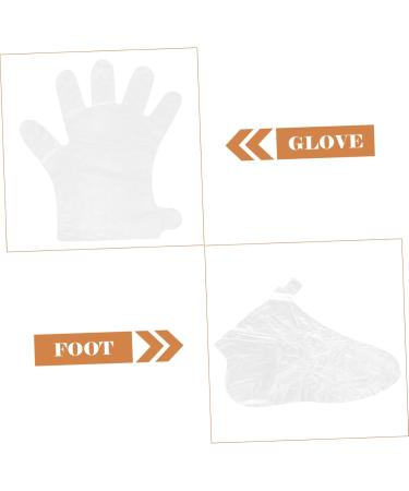 1 Set Disposable Hand and Foot Disposable Suit Disposable Gloves Foot Covers Paraffin Bath Foot Socks Anti-Tear Hand Waterproof Socks Liner Bath Mat Plastic - Buy Online on GoSupps.com