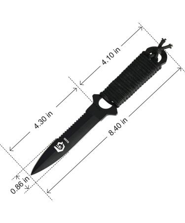 GASHER Scuba Diving Knife with Leg Straps & Sheath - Lightweight Razor Sharp Spearfishing, Snorkeling, Hunting & Rescue Tool - Buy Online on GoSupps.com