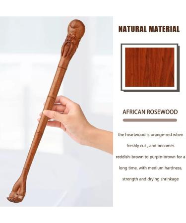 Back Scratchers for Seniors - Wooden Shouxing Grandpa Shape Massage Tool | Itch Relief & Birthday Gift (41.5cm x 3.5cm Primary Color) - Buy Online on GoSupps.com