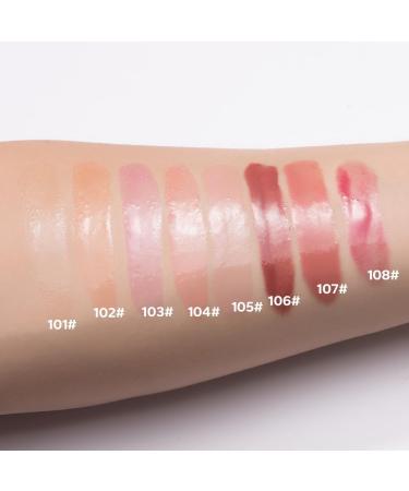 Big Brush Head Lip Gloss Moisturizing & Nourishing Lip Oil Non-Sticky Long Lasting Jelly Liquid Lipsticks Lip Tint Lip Glaze Makeup Gift for Women (# 103) - Buy Online on GoSupps.com