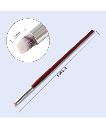 JERCLITY 5pcs Nail Gradient Brush Set - Red Wooden Handle Design Builder Painting Pen - Buy Online on GoSupps.com