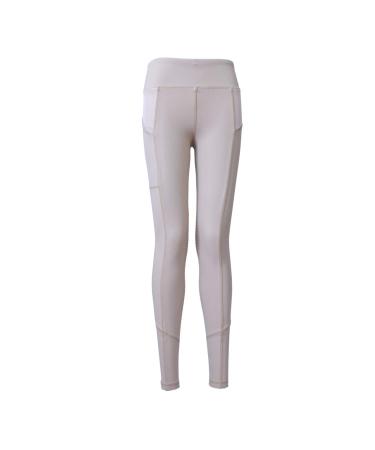 HR Farm Women's Silicone Tights Horse Riding Gel Grip Pull On Leggings with Pocket UPF50+ Beige-full Seat X-Small