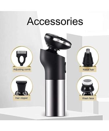 4 in 1 Multi-Functional Men's Grooming Kit - Electric Shaver & Hair Razor Cordless USB Rechargeable with LED Display Perfect for Home & Travel - Buy Online on GoSupps.com