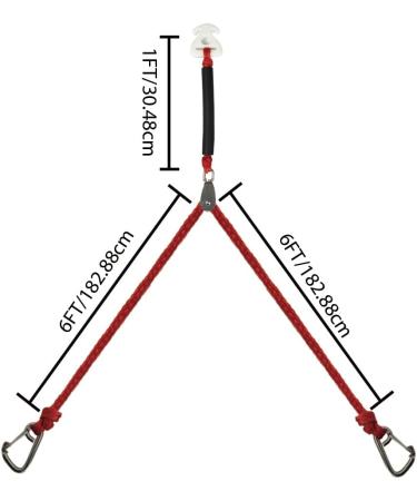 Cyberoctopus Boat Tow Harness with Stainless Steel Hook and Pulley - 12ft | For 1-3 Riders - Buy Online on GoSupps.com
