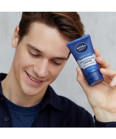 Nivea Men Protect & Care Facial Cream - Soothing Moisturizer with Aloe Vera & Vitamin B5 | 75 ml - Buy Online on GoSupps.com