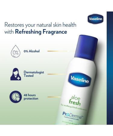 Vaseline Aloe Sensitive 48h 250 ml | 0 % d'alcool (lot de 6) 250 ml (Lot de 6) - Buy Online on GoSupps.com