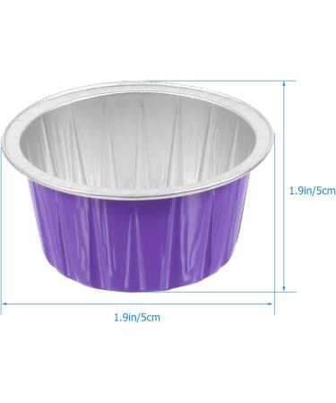 HOMSFOU 30 PCS Melting Wax Tool - Purple Aluminum Foil Heating Bowls (6.3x6.3cm) for Candle Making & DIY Crafts - International Shipping Available - Buy Online on GoSupps.com
