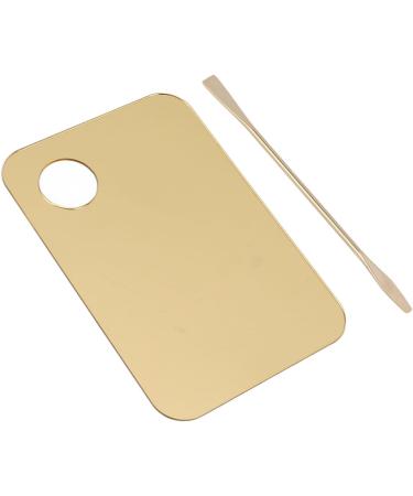 Nail Art Mixing Palette Makeup Mixing Palette Portable Mixing Clean Golden Thumbhole for Liquid Makeup - Buy Online on GoSupps.com