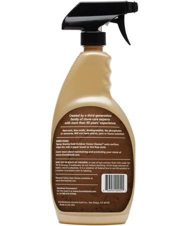 Granite Gold Outdoor Stone Cleaner Spray 24oz - Citrus Scent | Safe for BBQ Islands, Kitchens & Tables | Deep Cleans Counters & Food-Prep Surfaces - Buy Online on GoSupps.com