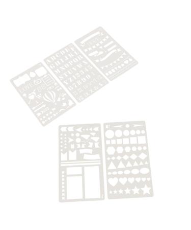 NUOBESTY 10pcs Diy Stencils Template Scrapbooking Stencils Fashion Drawing Stencils Flower Stencil Ledger