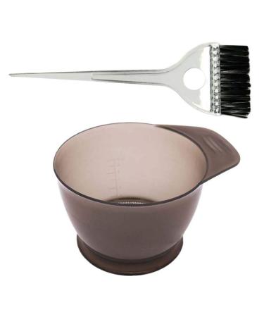 Healifty 2PCS Hair Dye Brush and Bowl Set Professional Salon Hair Colour Mixing Dyeing Kit Hair Dye Coloring Tools Hair Tinting Set