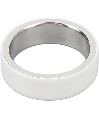 Smart Charging Ring Light Aluminum Alloy and Ceramic Body Temperature Detection Health Smart Ring for Blood Oxygen Monitoring (21#) - Buy Online on GoSupps.com