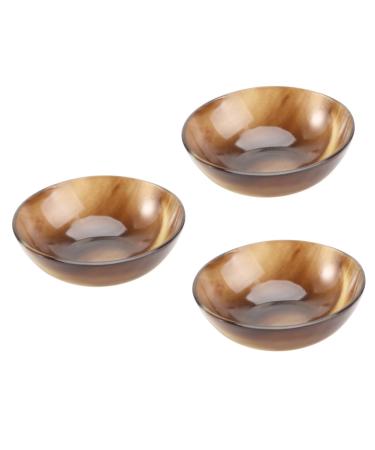 FRCOLOR 3pcs Soap Dish Shaving Cream Bowl Shaving Mug Bowl Shaving Bowl Horns Manual 7.5X7.5cmx3pcs As Picture X 3pcs