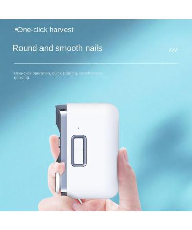 Lanlousy 1 Piece USB Rechargeable Nail Trimmer Grinder Clipper Polishing Tools with Light for Baby Adult - Buy Online on GoSupps.com