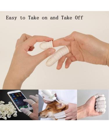 200 Latex Finger Cots Protectors | Anti-Static & Waterproof Sleeves - Buy Online on GoSupps.com