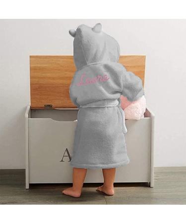 Personalized Baby Bathrobe - KDO Magic Embroidered Gift for Christmas & Birthday (6-12 Months Gray) - Buy Online on GoSupps.com