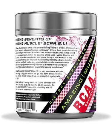 BCAA 2:1:1 - 6 000 MG Branched Chain Amino Acids for Lean Muscle Recovery & Endurance | Wild Berry Flavor | 30 Servings - Boost Performance - Buy Online on GoSupps.com