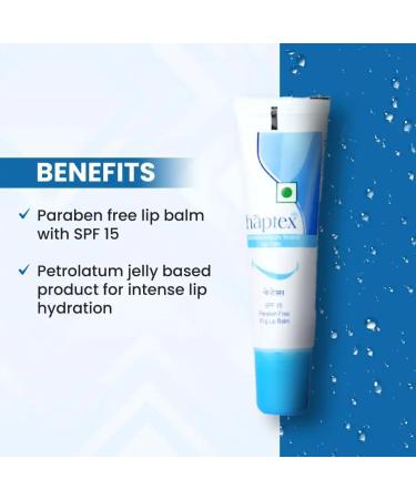 Pharm Chaptex SPF 15 Lip Care Lip Balm | Paraben-Free 10g White - Buy Online on GoSupps.com