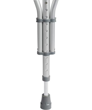 Drive Medical RTL10433 Adjustable Silver Crutches for Walking - Lightweight & Comfortable - Buy Online on GoSupps.com