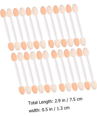 Hemoton 50pcs Two-color Eyeshadow Brush Makeup Supplies Eyeshadow Makeup Accessories Dual-ended Eye Stick Makeup Brush Latex Sponge Eyeshadow Eye Makeup Tools Eyeshadow Cosmetic Applicator - Buy Online on GoSupps.com