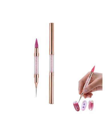 Dual End Rhinestone Pen Tool Nail Rhinestone Picker Dotting Tool Diamond Painting Dotting Pen Nail Art Dotting Pen Pick Up Applicator Dual Tips Dotting Pen Beads for DIY Nail Art Crafts (F)