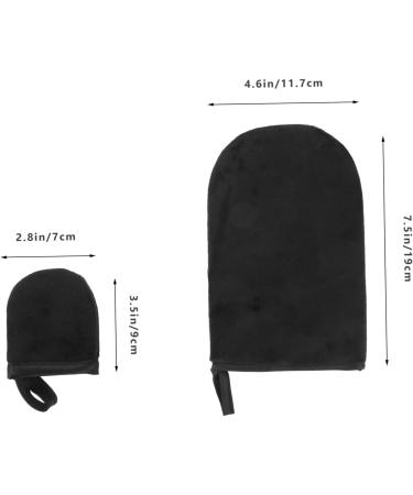 Healeved 3 Sets Tanning Gloves Manicure Hand Protectors Gloves for Gel Nails Salon Gloves Lotion Nail Gel Self Tan Face Applicator Gel Nail Gloves Uv Gloves Protection Flocking Black Agent - Buy Online on GoSupps.com