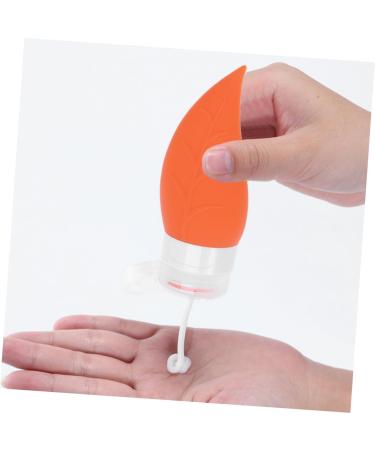 DOITOOL Lotion Shampoo Cream Travel Container Soap Travel Container Silicone Body Wash Scrubber Silicone Sub-bottle Silicone Refillable Bottle Cream Tubes Empty Bottle Bottled Size 1 Orange - Buy Online on GoSupps.com