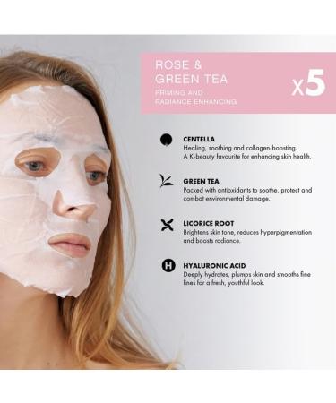 Happy Skin Facial Masks for all skin types over 1 million sold detoxifying charcoal whitening rose & green tea lavender & chamomile vitamin C orange & ginger white 20 pieces - Buy Online on GoSupps.com
